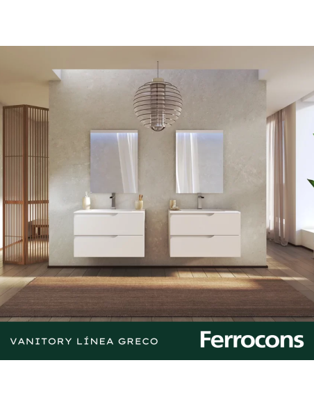 BUONA MUEBLE 100 GRECO 2 CAJ PVC BCO PBACHA AP