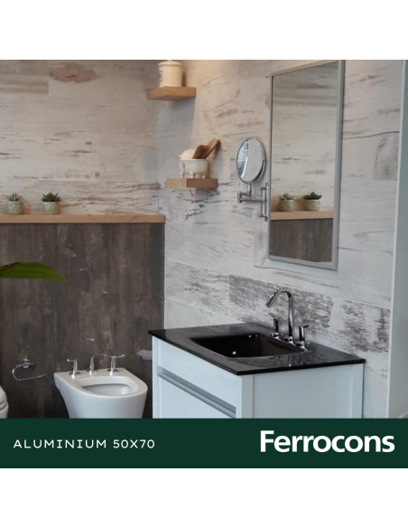 ESPEJO REFLEJAR  ALUMINIUM 50X70 ESP2601 50X70