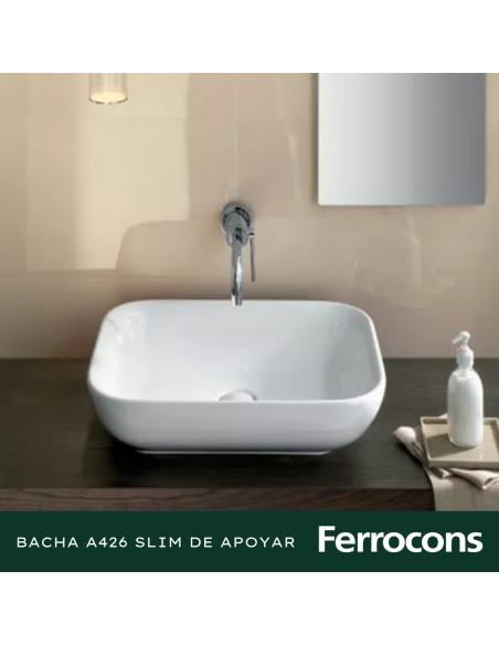 PIAZZA BACHA A426 SLIM DE APOYAR RECTANG. 45,5X32X14