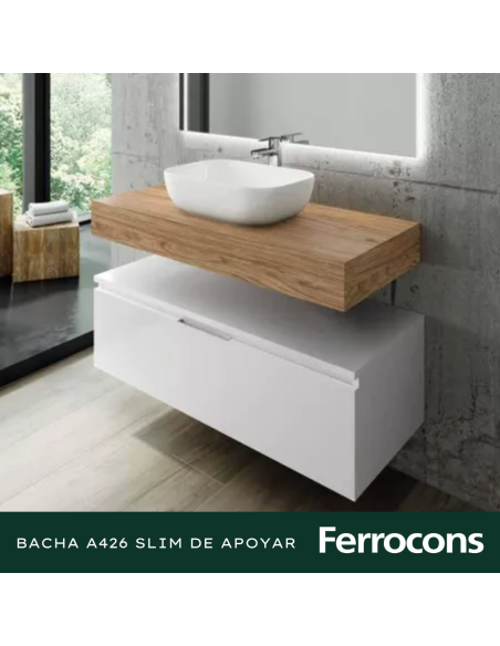 PIAZZA BACHA A426 SLIM DE APOYAR RECTANG. 45,5X32X14