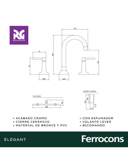 ROCA ELEGANT CC LAVATORIO CR