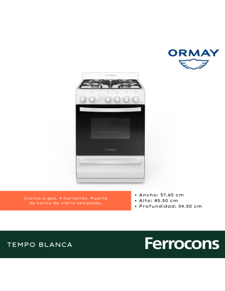 ORMAY COCINA TEMPO BLANCA 57 CM