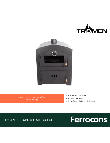 TROMEN PRF - HORNO TANGO A LEÑA MES68X78