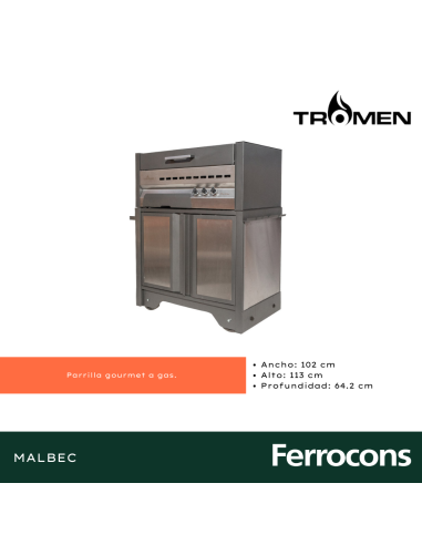 TROMEN PRF - PARRILLA MALBEC A GAS 113X62