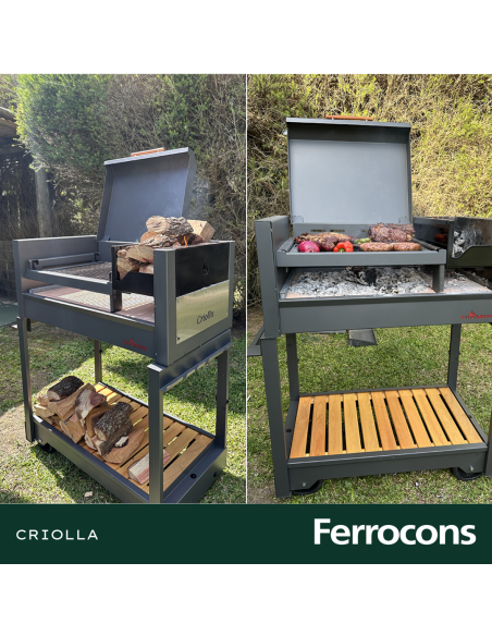 TROMEN PRF - PARRILLA A LEÑA CRIOLLA 102X51