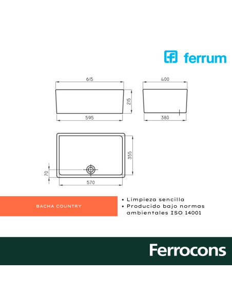 FERRUM BACHA COUNTRY LFCF B 600X580X210