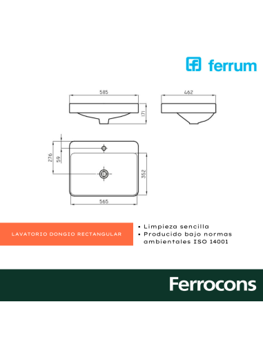 FERRUM BACHA DONGIO LK319 B 1AG 585X460
