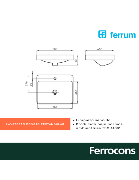 FERRUM BACHA DONGIO LK319 B 1AG 585X460