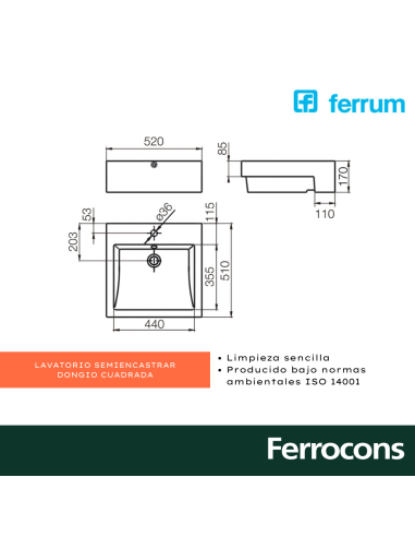 FERRUM BACHA DONGIO LKS18 B SEMIENCAST 510X510
