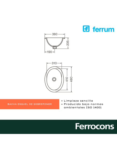 FERRUM BACHA ESQUEL LESF B SPONER 480X380X205