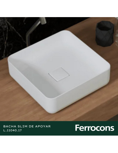 BACHA DECA L1104017 SLIM CUADRADA 400 X400X135