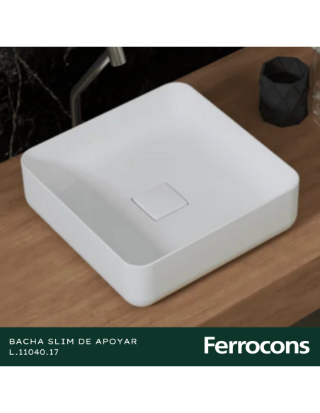 BACHA DECA L1104017 SLIM CUADRADA 400 X400X135