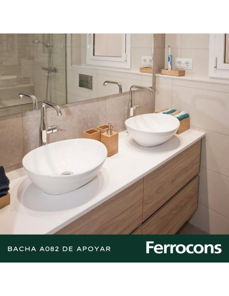 PIAZZA BACHA A082 AP. OVAL 41X33X14 BCA. -