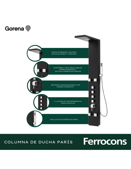 PANEL PARIS ALUM NGRO 4J 150X20X7 CDUCHON