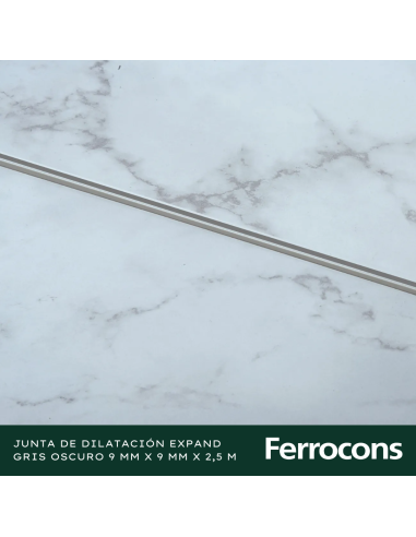 ATRIM 0845 JUNTA DILATEXP GRIS OSCURO 9MMX250M PVC