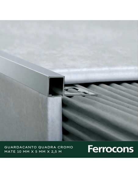 ATRIM 1423 ALUM GUARD QUADRA 10X5MM X 250M CROMO MATE