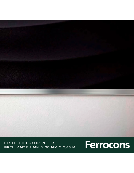 ATRIM 1485 LISTELLO LUXOR PELTRE ESMBRIL 20X245