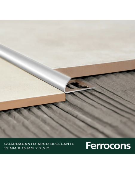 ATRIM 1561 GUARDACANTO ARCO ACINOX 15X250