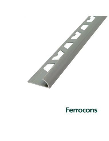 ATRIM 1565 GRIS GUARDACANTO ALUMINIO 10MM X 25M