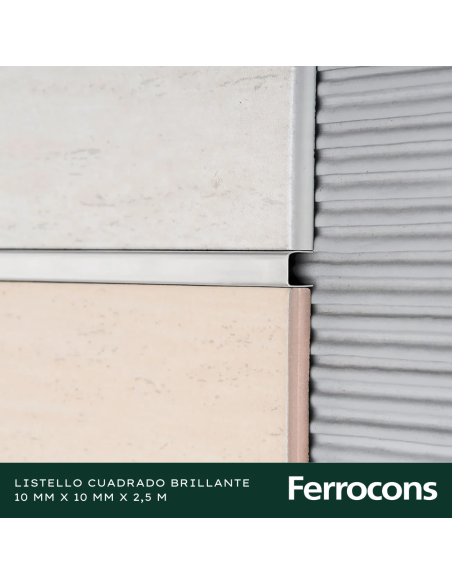 ATRIM 1628 LISTELLO CUADRADO ACINOX 10X250