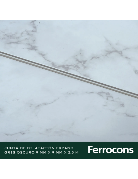 ATRIM 0845 JUNTA DILATEXP GRIS OSCURO 9MMX250M PVC