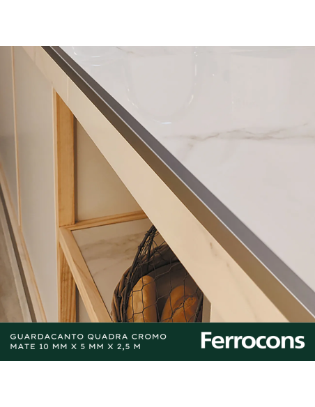 ATRIM 1423 ALUM GUARD QUADRA 10X5MM X 250M CROMO MATE