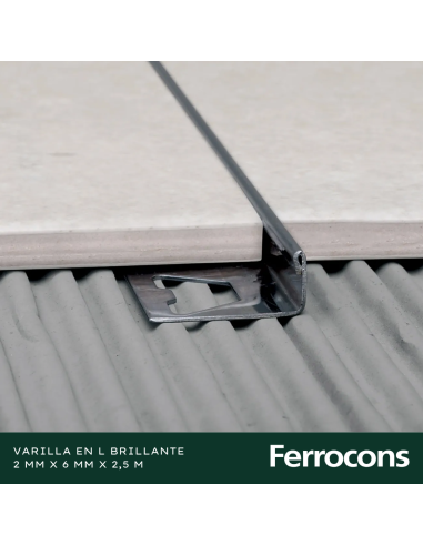 ATRIM 1446 VARILLAS EN L 6MM X 250 M ACERO...