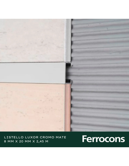 ATRIM 1483 LISTELLO LUXOR AL20MMX245M CRMATE