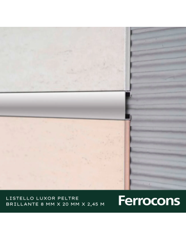 ATRIM 1485 LISTELLO LUXOR PELTRE ESMBRIL 20X245