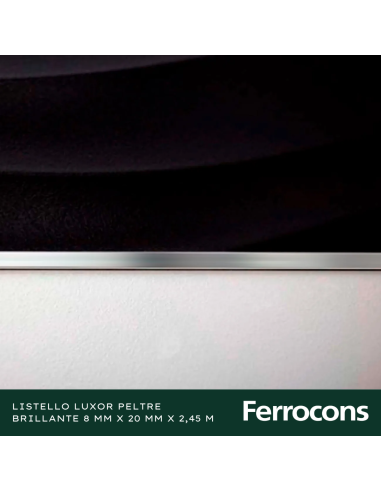 ATRIM 1485 LISTELLO LUXOR PELTRE ESMBRIL 20X245