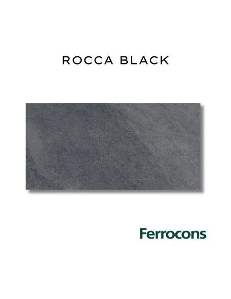 VITE ROCCA BLACK NAT  60X120 PORC REC