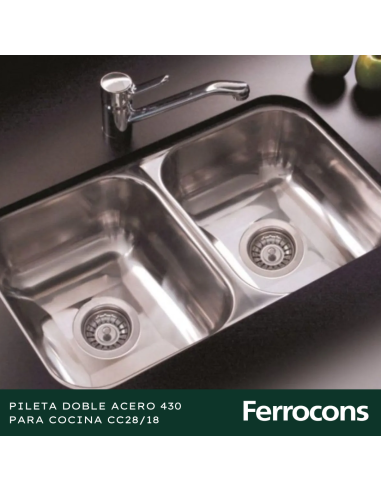 PILETA ACERO 430 CC2818 CSOP