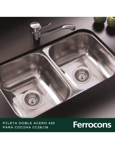 PILETA ACERO 430 CC2818 CSOP
