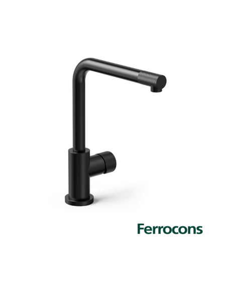 HIDROMET TEXTURE 9870NEGR MONOCOAMDO DE COCINA RECTO NEGRO