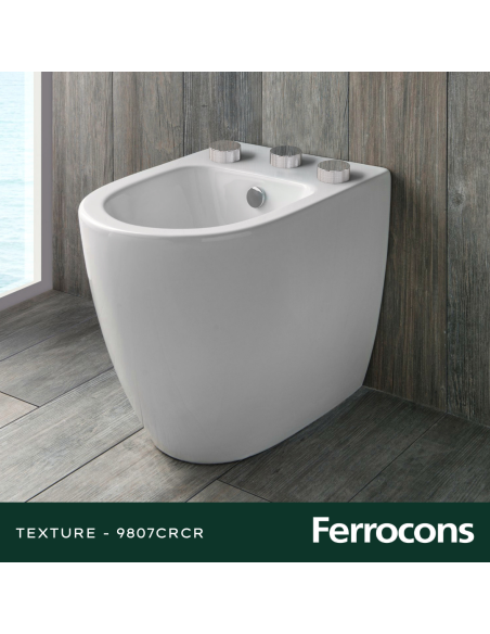 HIDROMET TEXTURE 9807CRCR  BIDET C/ TRANSF CROMO