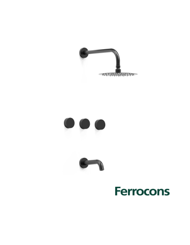 HIDROMET TEXTURE 9808NEGR BAÑERA C/ TRANSF NEGRA