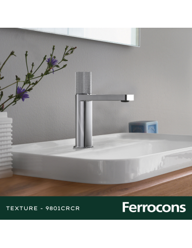 HIDROMET TEXTURE 9801CRCR MONOCOMANDO LAVATORIO CR