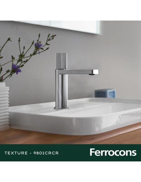 HIDROMET TEXTURE 9801CRCR MONOCOMANDO LAVATORIO CR