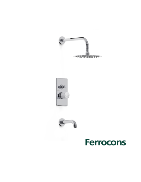 HIDROMET TEXTURE 9803CRCR MONOCOMANDO BAÑERA (200) C/TRANSF CR