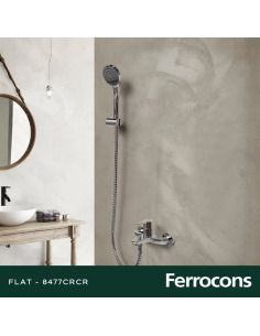 HIDROMET FLAT 8477CRCR MONOC  BAN EXT C/ DUCH CR 2
