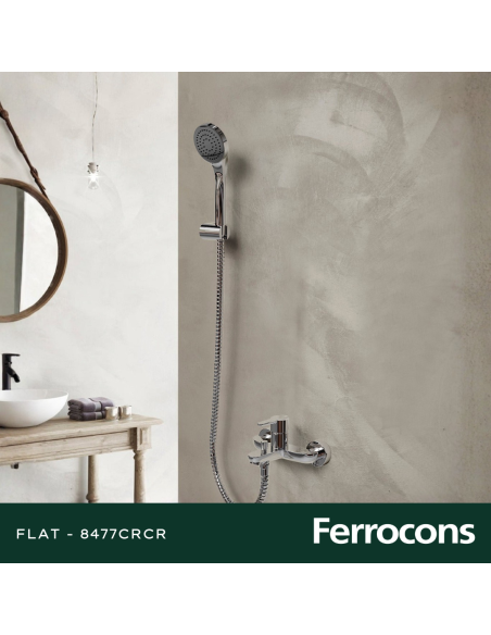 HIDROMET FLAT 8477CRCR MONOC  BAN EXT C/ DUCH CR