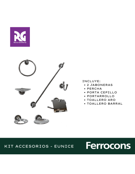 ROCA EUNICE KIT ACCESORIOS CR 7 ACCES