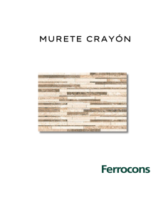 CORTINES MURETE CRAYON 35X60 X M2