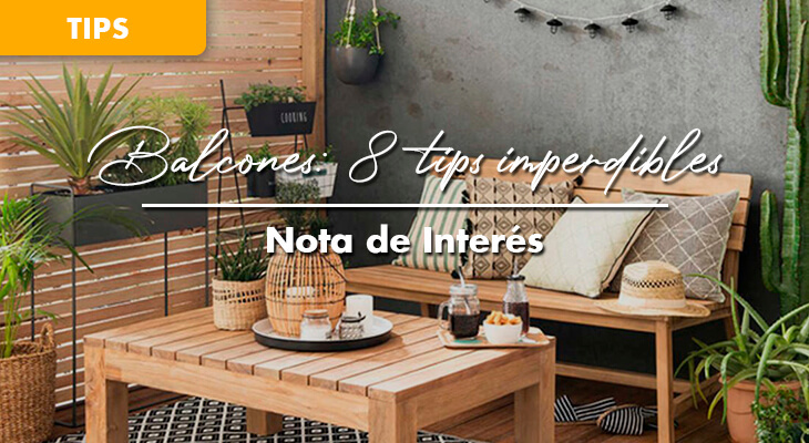 Hora de ocuparse del balcón: manos a la obra con 8 tips imperdibles