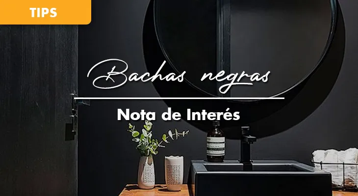 Bachas negras: elegancia y vanguardia para tu baño